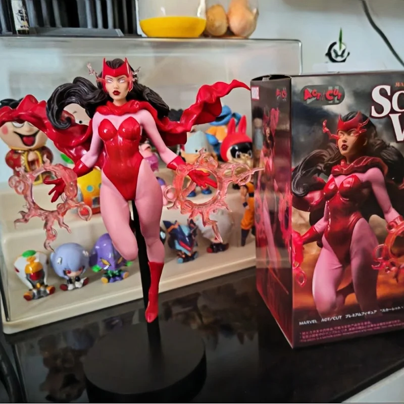 

Sega Act Cut Wandavision Scarlet Witch Anime Figure Authentic Collectible Model Ready To Ship Gift For Collectors Fans Home Desk