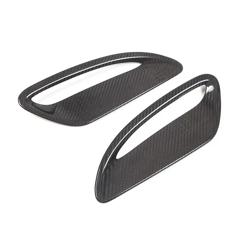 For Jaguar F-TYPE 2021+ Real carbon fiber car styling  hood air inlet decorative frame sticker car protection accessories 2Pcs