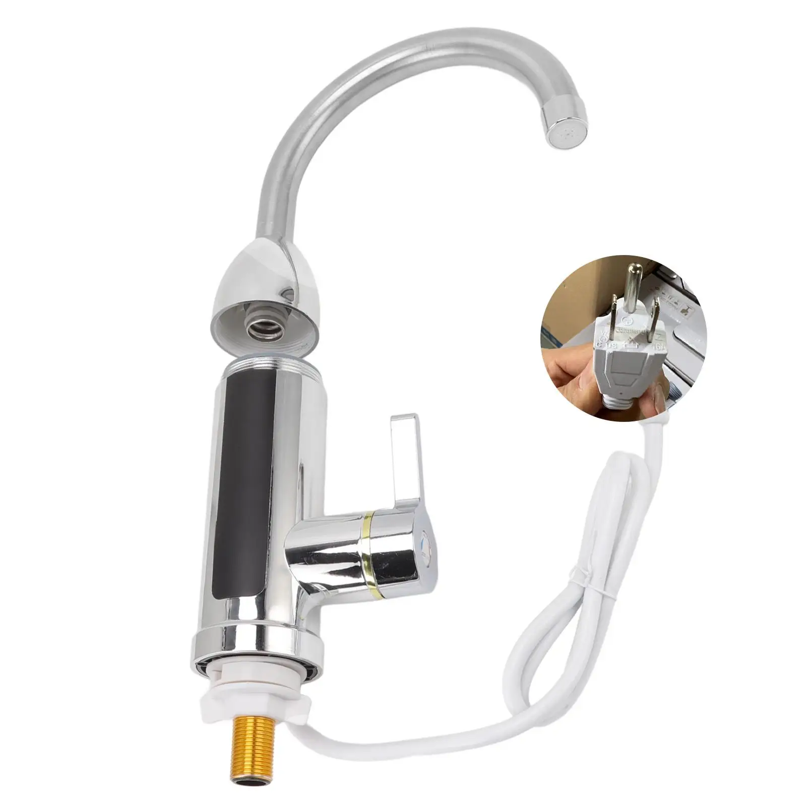 

Мгновенный кран для горячей воды, нагреватель из нержавеющей стали, кухонный электрический кран для домашнего использования в ванной комнате