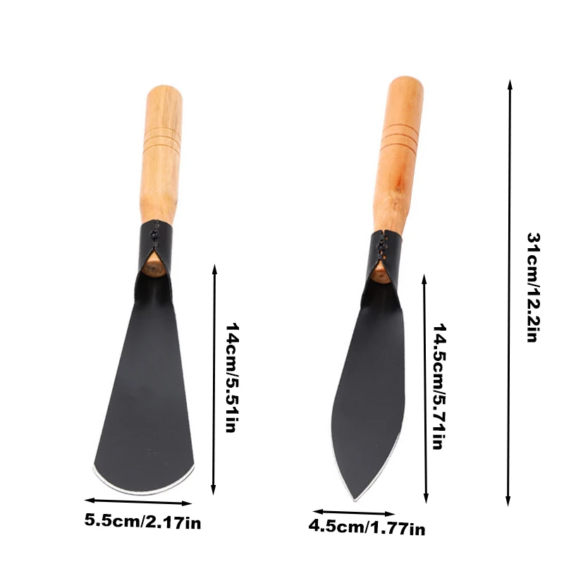 Multi-functional Garden Shovel for Planting Flowers Weeding Loosening Soil with Sturdy Iron Hoe for Wild Vegetables Harvest
