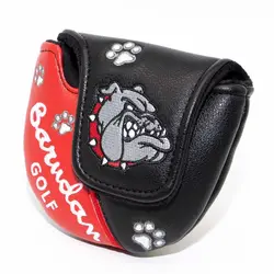 Closure Golf Training Equipment Protector Case Putter Headcover Golf Mallet Putter Cover Bulldog Golf Headcover Golf Head Cover