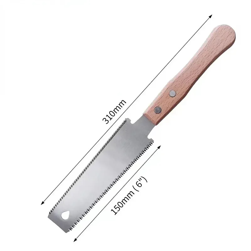 310MM Double Edged Japanese Pull Saw Steel Flexible Blade Hand Saw for Woodworking Cutting Saw