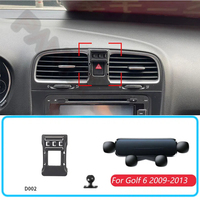 Car Phone Holder For Volkswagen Golf MK6 6 2009-2013 Gravity Stand Mount Support Horizontal GPS Mobile Bracket BASE Accessories