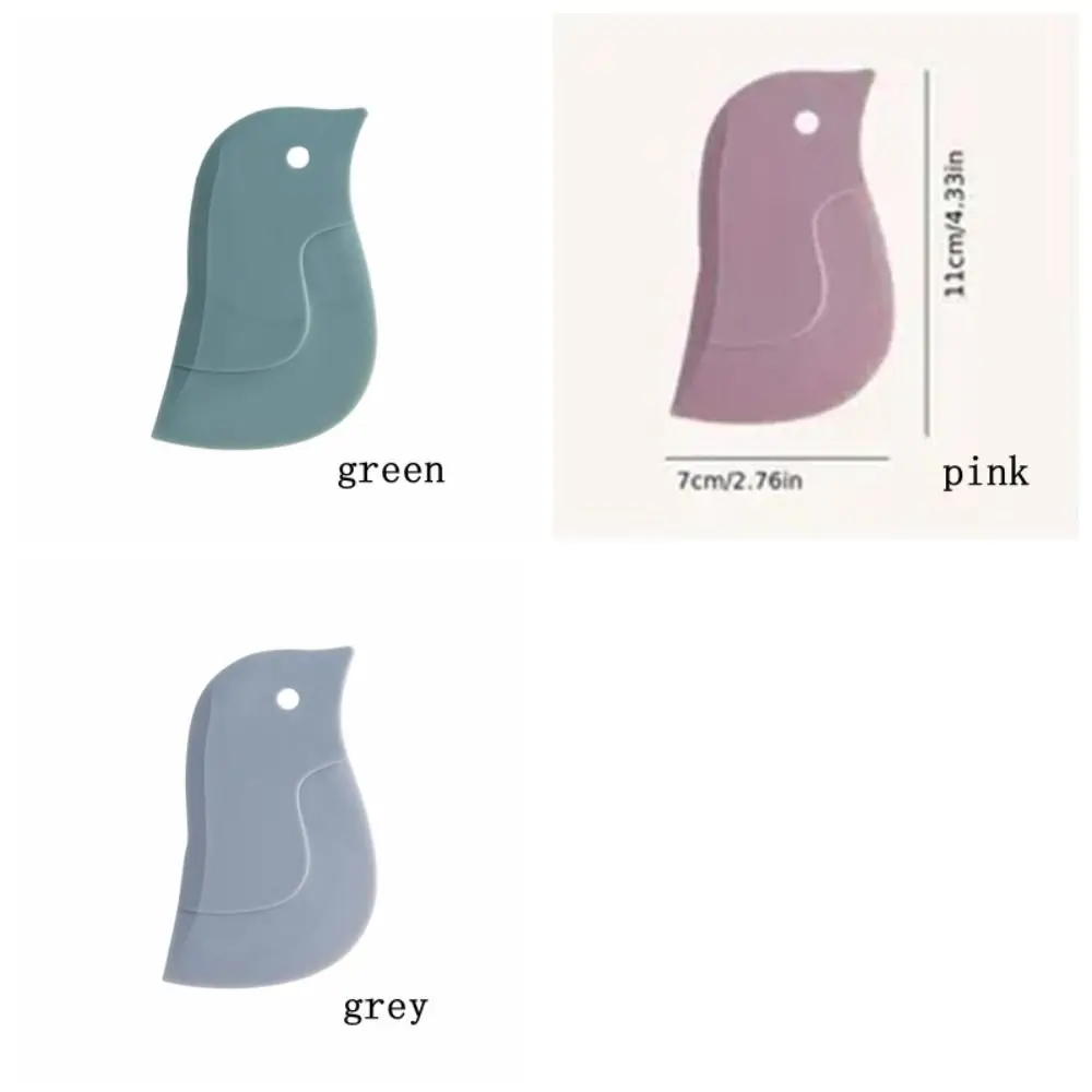 Easy-Clean Adorable Penguin Shape Scraper Silicone Soft Oil Tray Scraper Durable Perfect Kitchen Scraper Baking