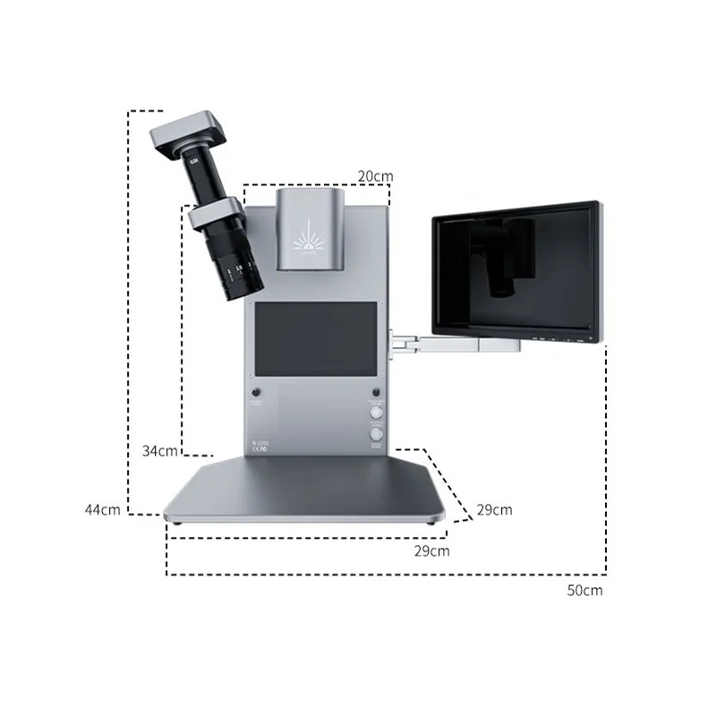 LY IR-777 Mini 2 In 1 analizzatore di termocamera intelligente a infrarossi stazione di rilavorazione BGA riscaldamento Laser integrato De-saldatura