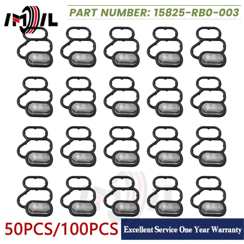 50/100PCS 15825-RB0-003 15825RB0003 VTEC Spool Valve Solenoid Gasket Filter For Honda CR-Z Fit City Auto Parts Valve Solenoid