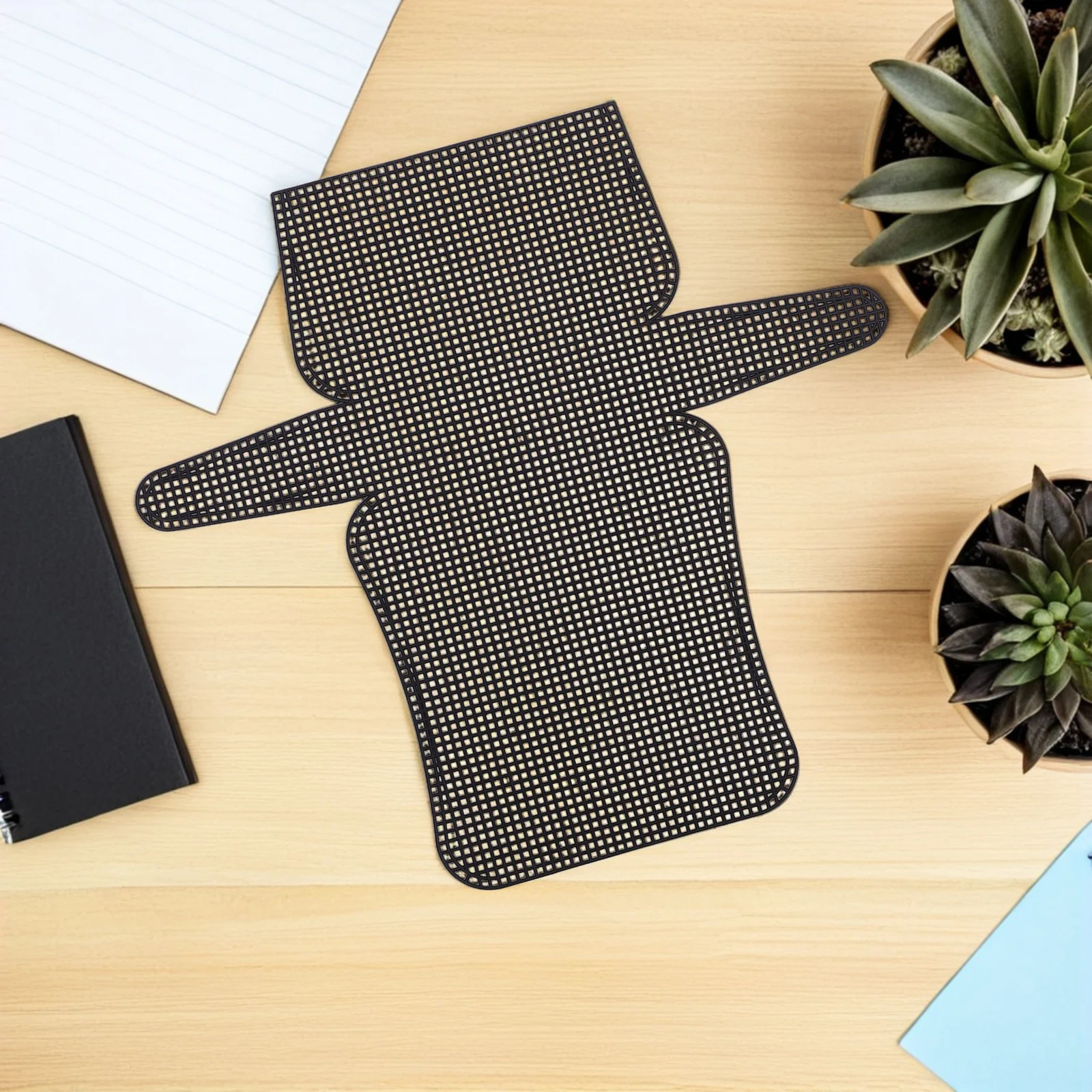 7 Stuks Plastic Raster Canvas Stukken Voor Borduren Multifunctionele Veelzijdige Craft Kit 13.9X13.2 Plastic Mesh Net Mesh Grid vel