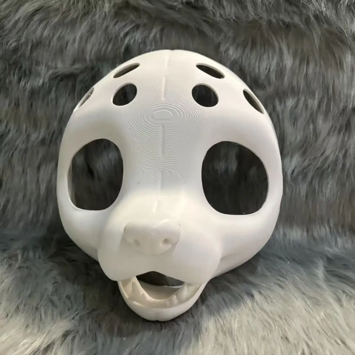 American Style Animal Costume Skull Mid To Long Snout Canine Skull Animal Head Shell Furry DIY Anime Accessories Props