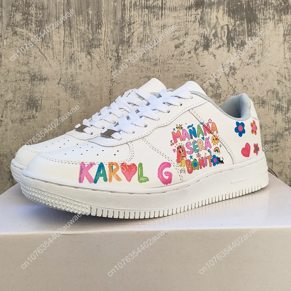 MaNana Sera Bonito-Baskets à plateforme Karol G pour hommes et femmes, chaussures de kateboarding décontractées pour filles, graffiti 3D uro