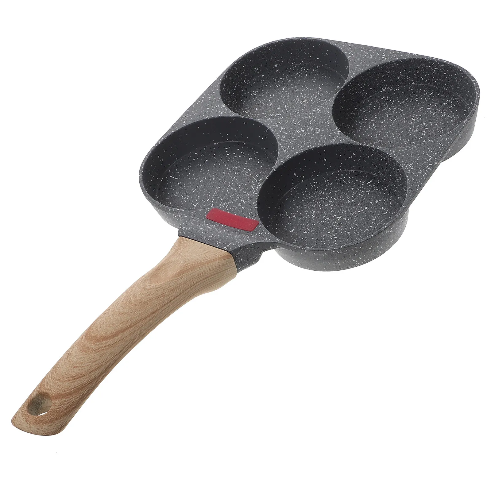 Nonstick Egg Frying Pan 4 Cup Round Egg Pancake Omelette Breakfast Skillet for Crepes and Sliders