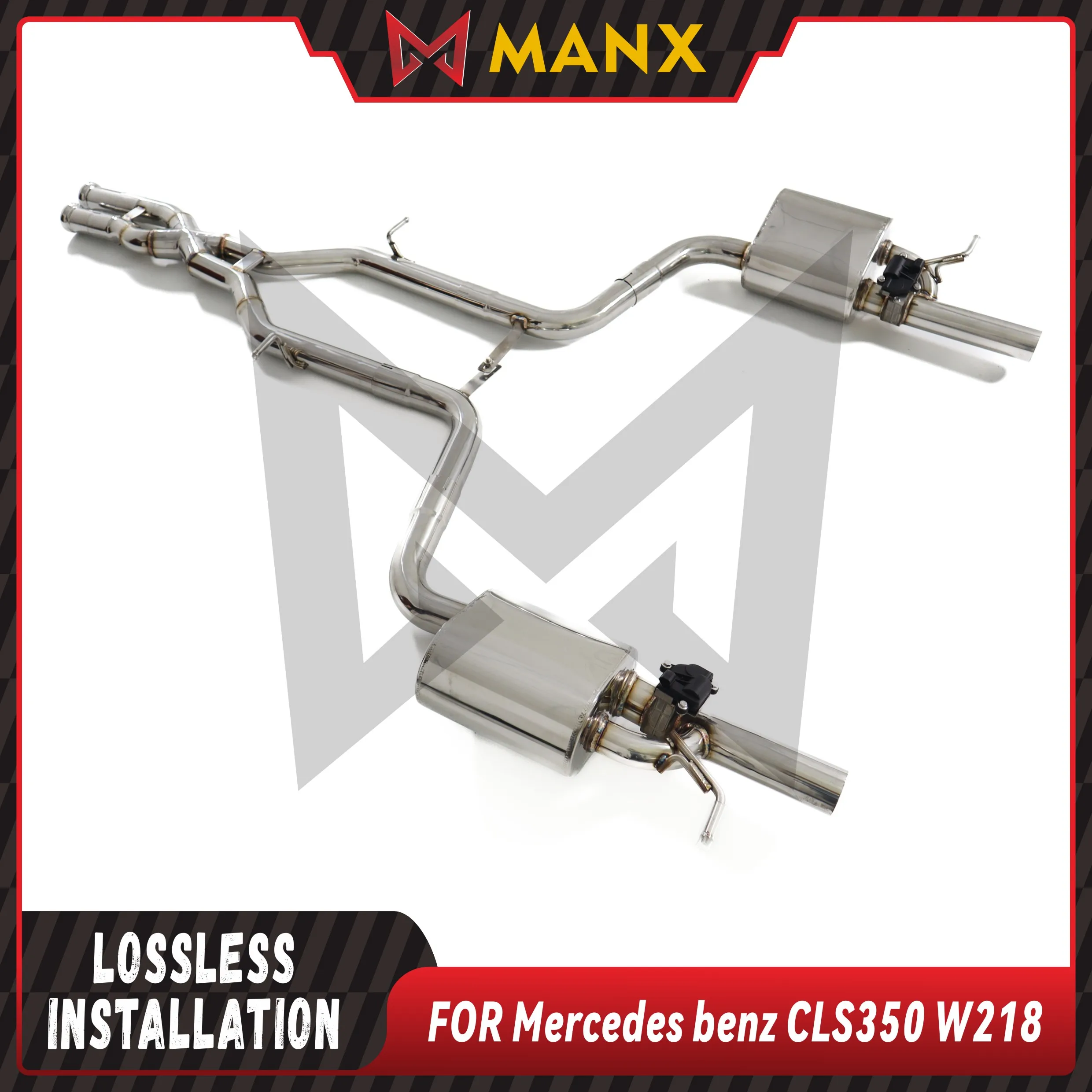 MANX SUS Catback Suitable for Benz CLS350 W218 Performance Exhaust System Muffler With Valve Lossless installation