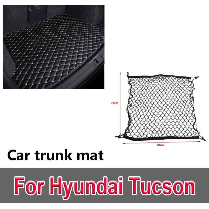 Car Trunk Protection Mats For Hyundai Tucson 2021 2022 2023 NX4 N Line Cargo Liner Carpets Cover Pad Accessories Interior Boot