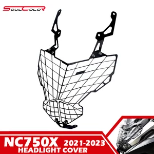 Tampa dianteira da grade do farol, acessórios da motocicleta, se encaixa para HONDA NC750X, protetor decorativo, 2021, 2022, 2023, 2024, NC 750X 6 principais vendas protetor farol honda nc750x - №5