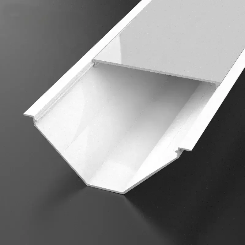 Direct Factory Sale Custom Aluminum Ceiling Profiles with Recessed Linear LED Ch annels Seamless Mouldings for Ceiling Edge
