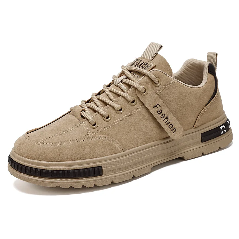 Autumn Men's New Breathable Work Safety Shoes Trendy Casual Sports Shoes Versatile Board Shoes For Motorcycle Riders