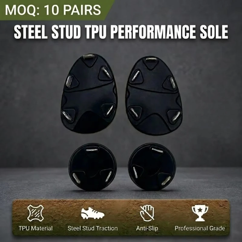 Self‑Adhesive TPU Baseball Sole Pad Split‑Design Wear‑Resistant Protective Pad for Sneaker Modification