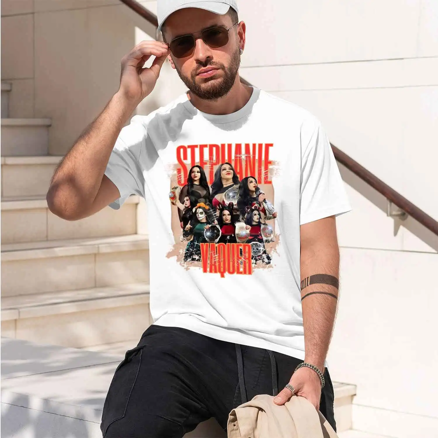 2026 New Model New Style Stephanie Vaquer Printed T-shirts Men's Women's Clothing Fashion Vintage T Shirt High Quty 100% Cotton