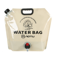 Outdoor Water Storage Bag 9L Collapsible Water Container Bag with Spigot Folding for Camping Hiking