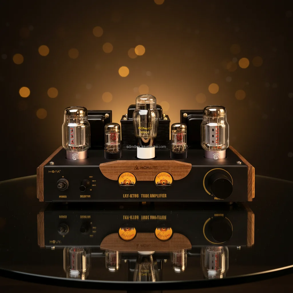 

MSMona OEM Factory Custom 2.0 PSVNAE KT88*2 Black Vacuum Electron Tube Vintage Audio Amplifier for Home Use
