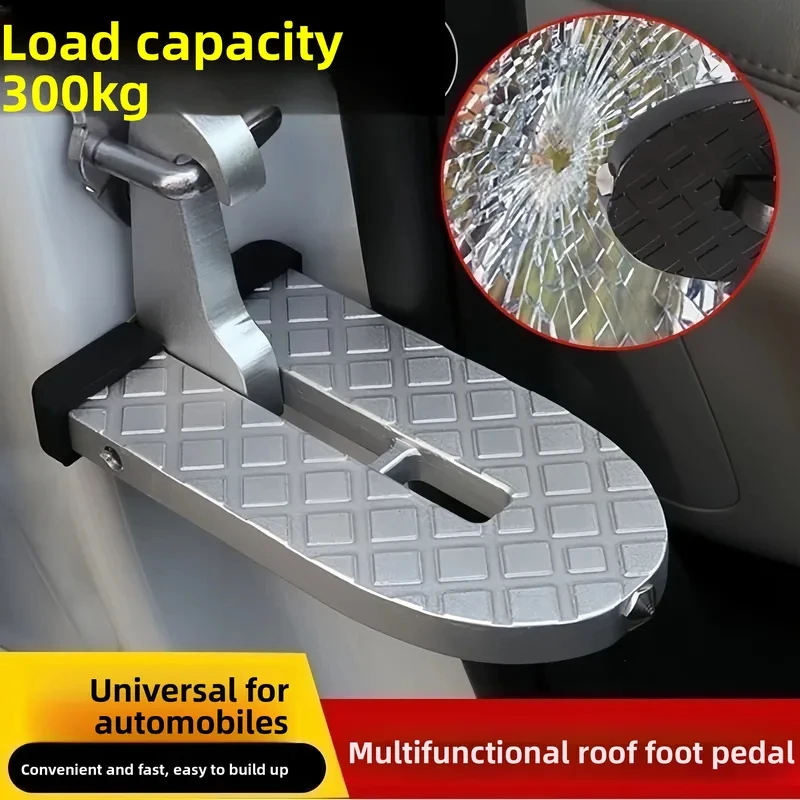 

Automotive universal climbing roof door folding foot top auxiliary ladder hook pedal