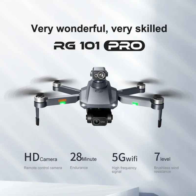 RG101 Pro Drone GPS 4K HD Dual Camera Professional With 2-Axis Gimbal 5G WIFI Obstacle Avoidance Brushless RC Quadcopter Drones