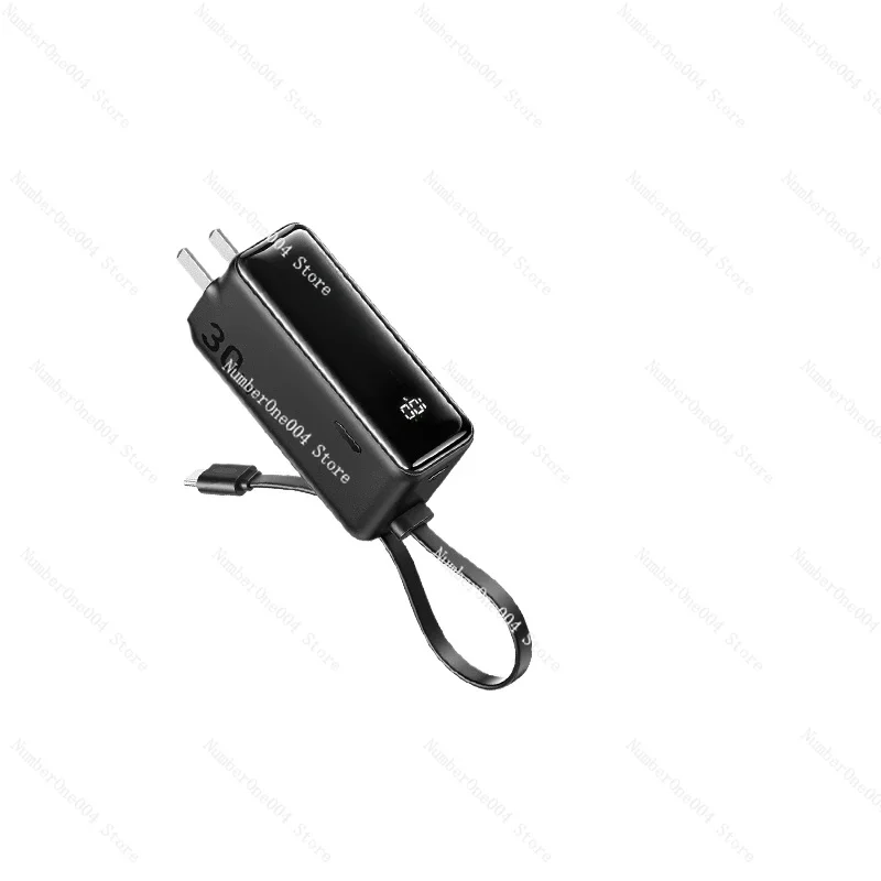 

With cable charging bank charger data cable 3-in-1 energy bar Small portable 2-in-1 plug mobile power
