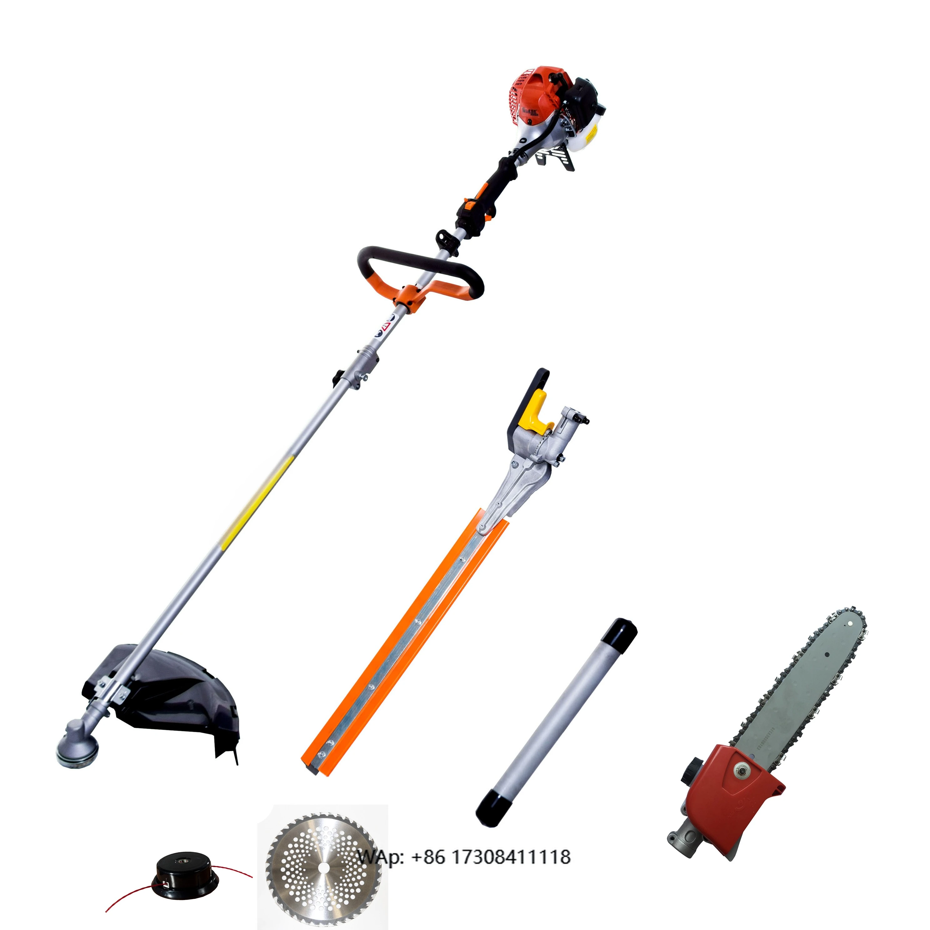 26 Cc Petrol Gas Multifunction Pole Cutter and Hedge Trimmer 4 in 1