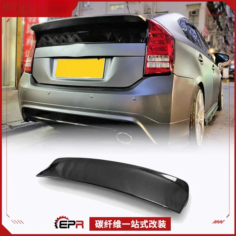 

For Toyota Prius ZVW30 2026 Carbon Fiber L Style Rear Spoiler (Non-Destructive Install)
