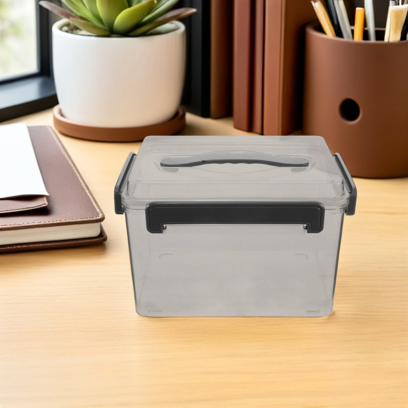 صندوق تخزين عدسة الكاميرا منظم أكريليك شفاف لمعدات الكاميرا الرقمية حافظة واقية مضادة للصدمات للسفر في الهواء الطلق