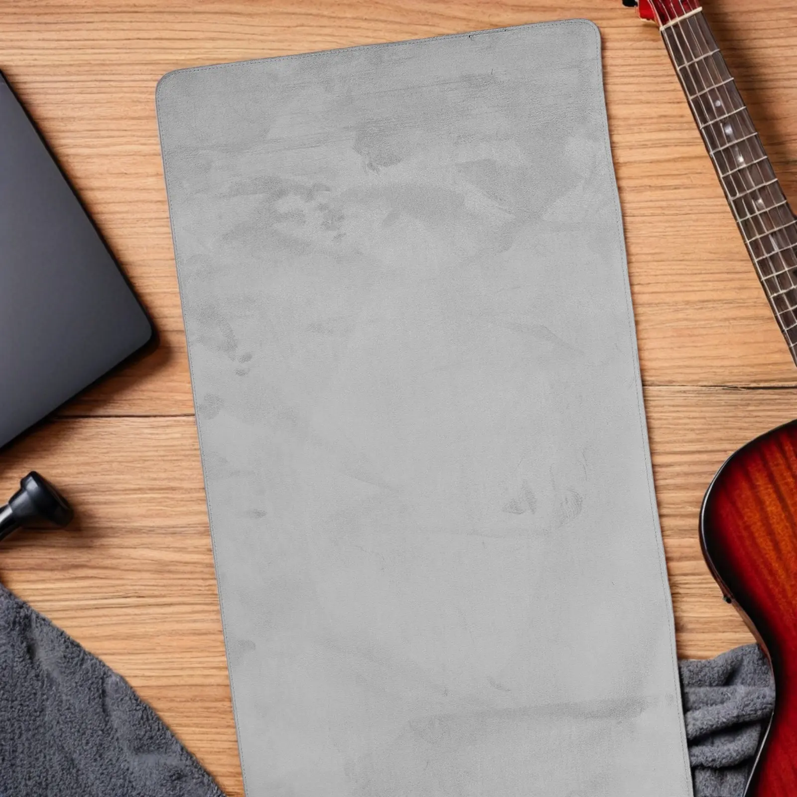 Tapete Profissional para Estação de Trabalho de Guitarra 35.4x17.7 Polegadas, Antirriscos, Portátil, para Reparo de Instrumentos de Corda como Baixo, Bandolim e Ukulele