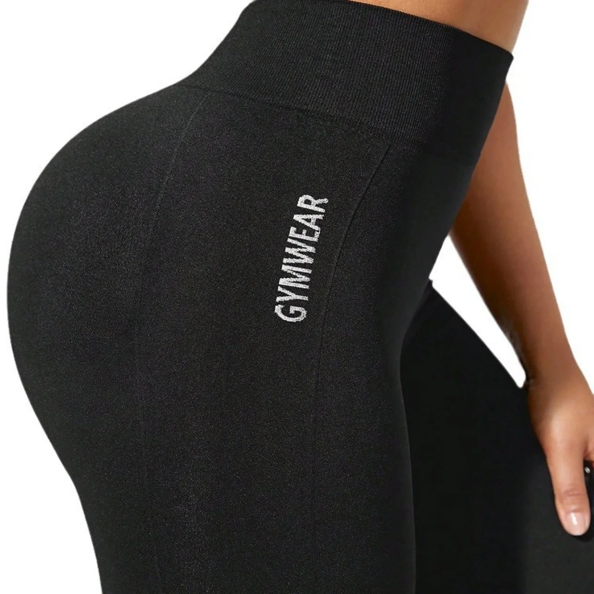 Yoga Leggings for Women High Waisted Soft Tummy Control Slimming Black Yoga Pants Clothing Workout Running Fitness image 3