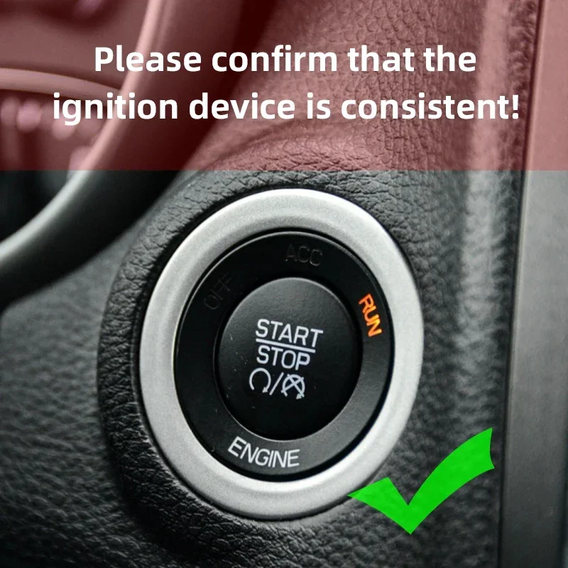 for Dodge Charger Journey Durango Challenger Engine Ignition Decoration Ring One Button Start Button Attached Inside Accessories