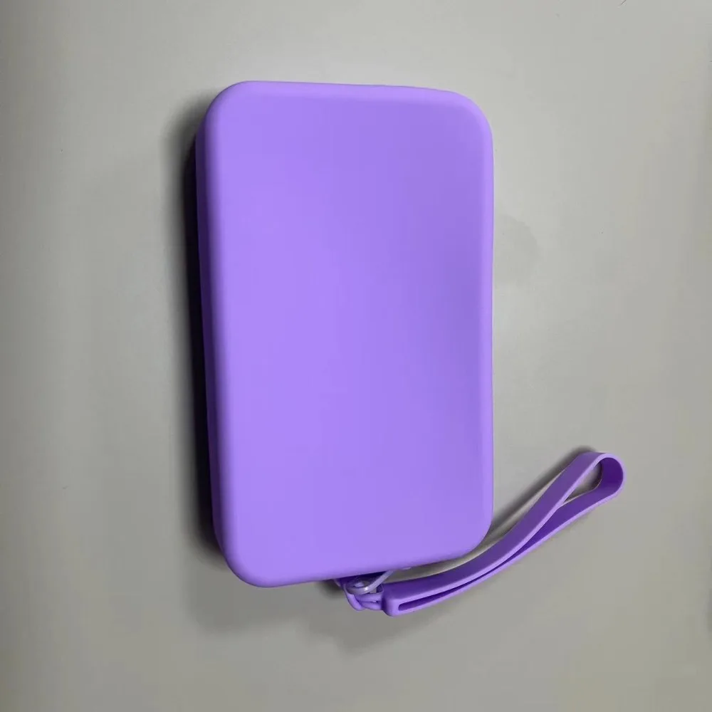 New Multifunction Rectangular Wallet Space Saving Silicone Carrying Handbags Waterproof Storage Bag Men