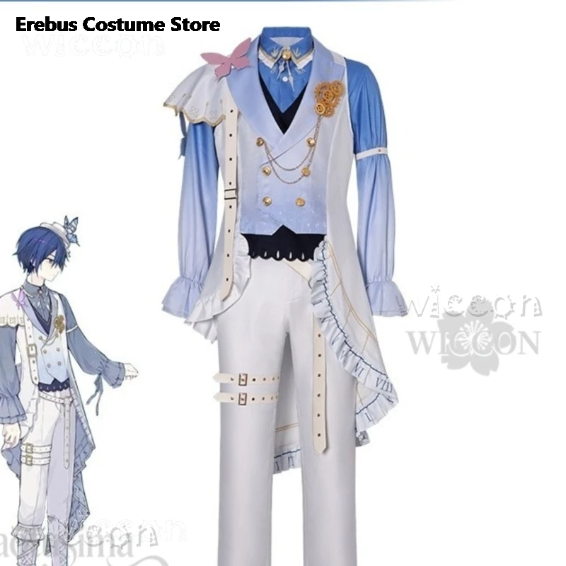 

Keito Cosplay Project Sekai Nightcord At 25:00 Third Anniversary Costume Anime Game Suit Blue Gradie sexy costumes for girls
