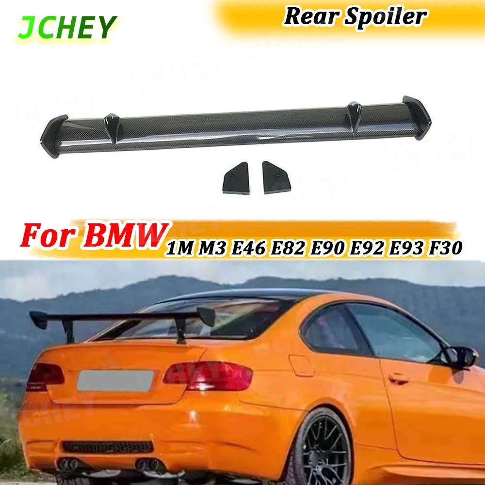 

JCHEY Carbon Fiber Rear Spoiler For BMW 1M M3 E46 E82 E90 E92 E93 F30 F10 Sedan Car FRP Boot Racing Wings for 3 Series FRP