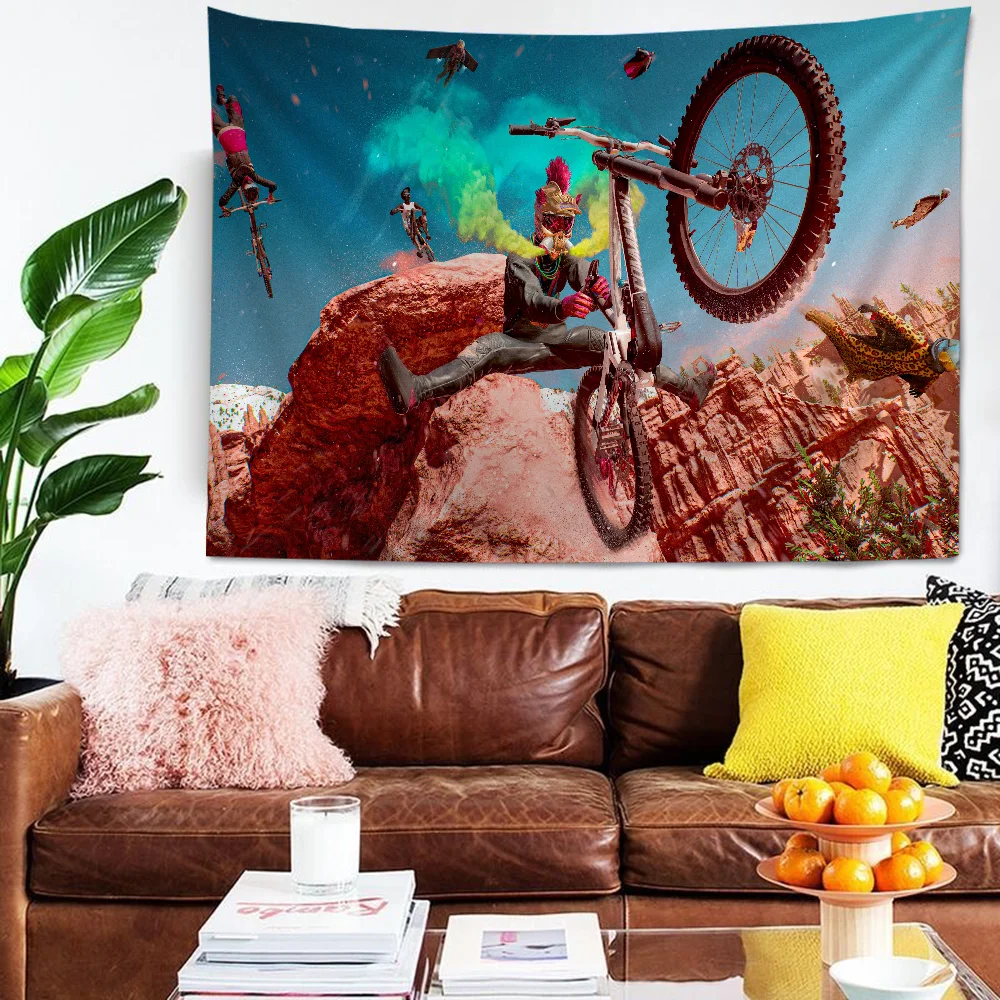 

Bicycle Mountain Bike Hippie Wall Hanging Tapestries Bohemian Wall Tapestries Mandala INS Home Decor