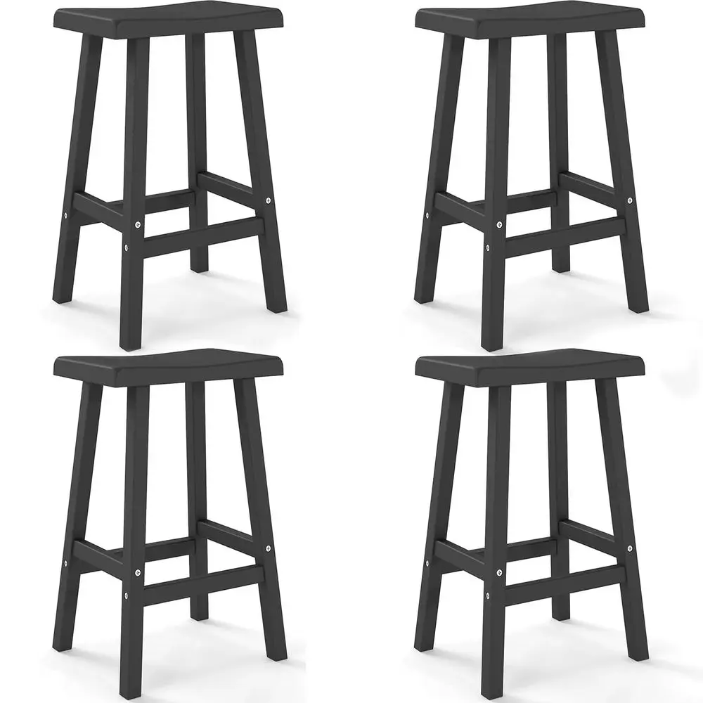 

Bar Stools Set of 4, Waterproof UVResistant,Durable Resin Kitchen Island Chairs for Indoor amp Outdoor Use, Modern Design for H