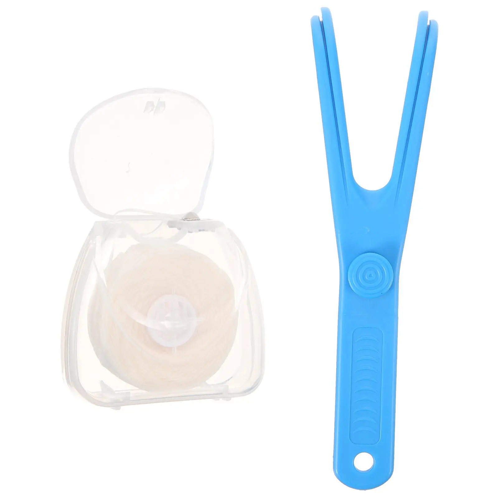 

1Set Reusable Dental Floss Holder Set Smooth Edge Plastic Flosser Rack with Hanging Hook for Adults Travel Friendly Teeth