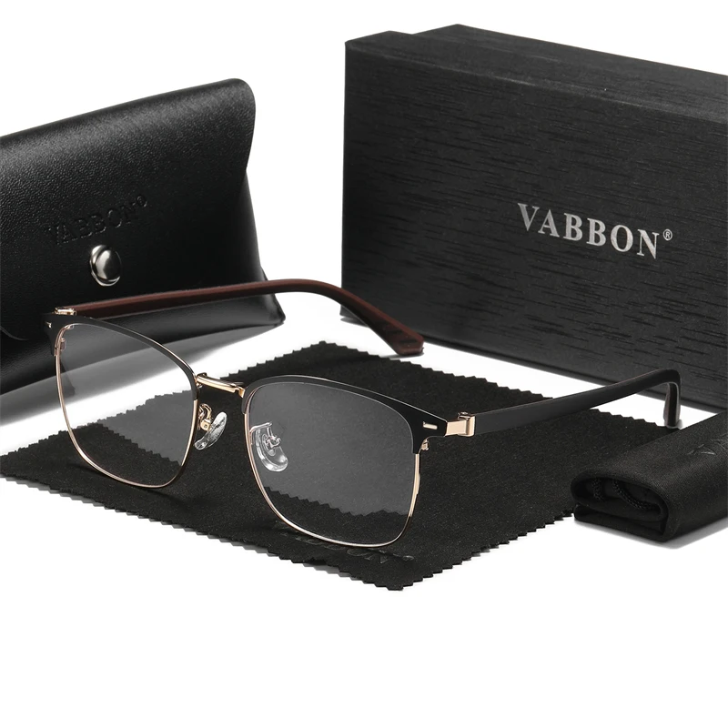 VABBON New Ultra-light Comfortable High-end Flat Lenses Men's Business Office Glasses 3305