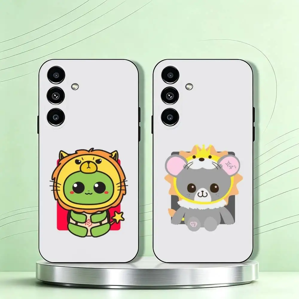 M-Mascot-S GMMTV Cute Cartoon  Phone Case For Samsung Galaxy A73,A72,A71,A70,A53,A52,A51,Others Soft Black Cover Gift