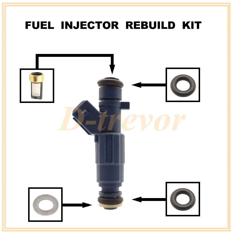 Fuel injector nozzle repair kit for 0280156263 Chery elegant 473 BYD Geely Panda Hatchback 1.0