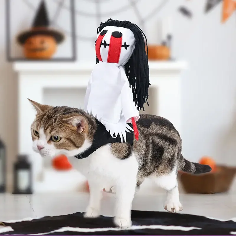 Dog Costume Halloween Horse Riding Costume Cat and Puppy Supplies Clothing Cosplay Kitten Pet Clothes Designer Dog Clothes