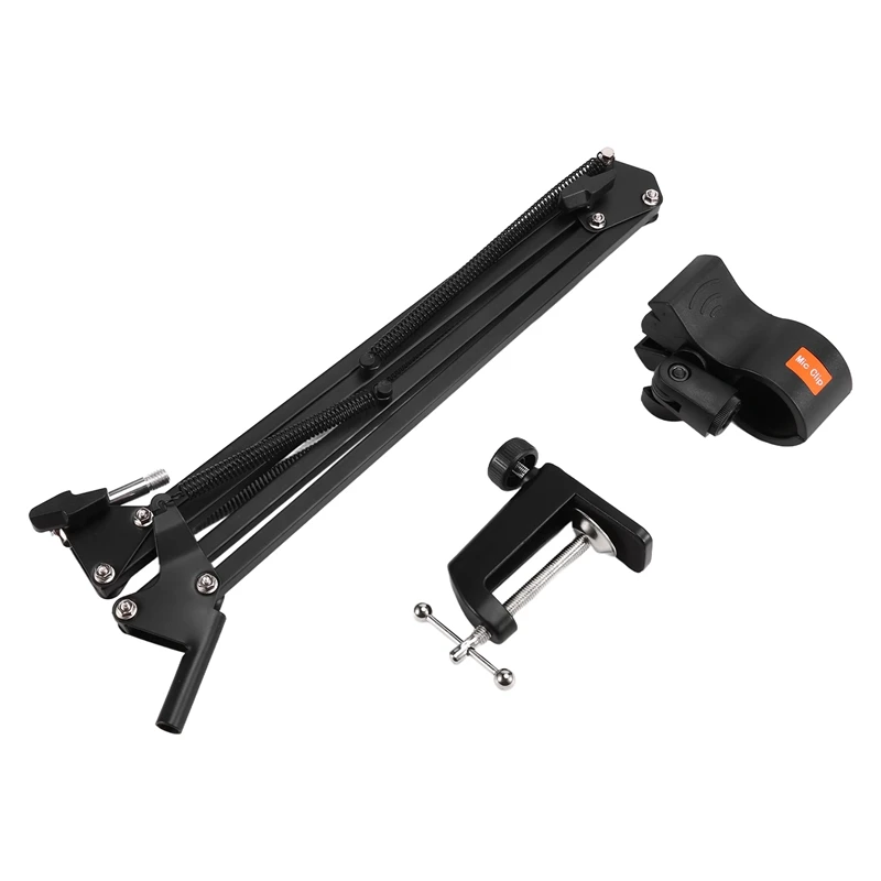 

FORW-Adjustable Microphone Suspension Boom Scissor Arm Stand For Voice Recording,Mic Stand For Broadcasting