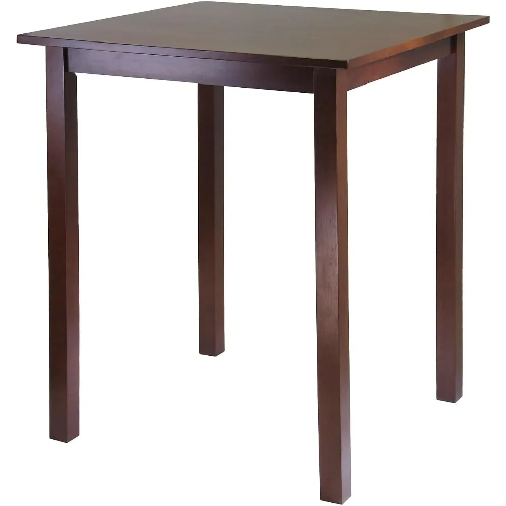 

38.98-inch x 33.86-inch x 33.86-inch Wood Square High/Pub Square Table, Antique Walnut (94134)