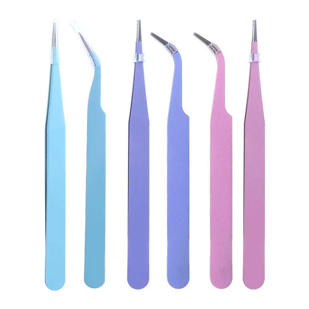 Repair Tools Journal Accessorise Tape Sticker Tool Picking Tool Stainless Steel Nipper Tweezers Macaron Color Nail Tweezers
