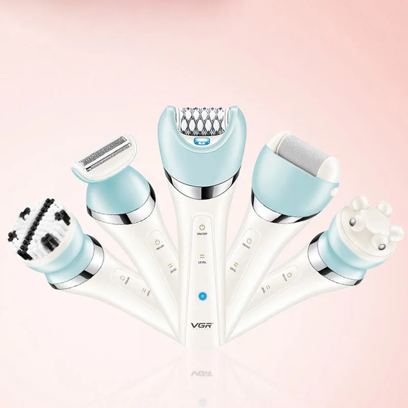 VGR-depiladora eléctrica para mujer, afeitadora femenina para piernas, depilación coVGR Electric Women Epilator Female Shaver Leg，Boporal, labio, afeitadora de Bikini para mujer, utensilio para eliminar el vello Facial