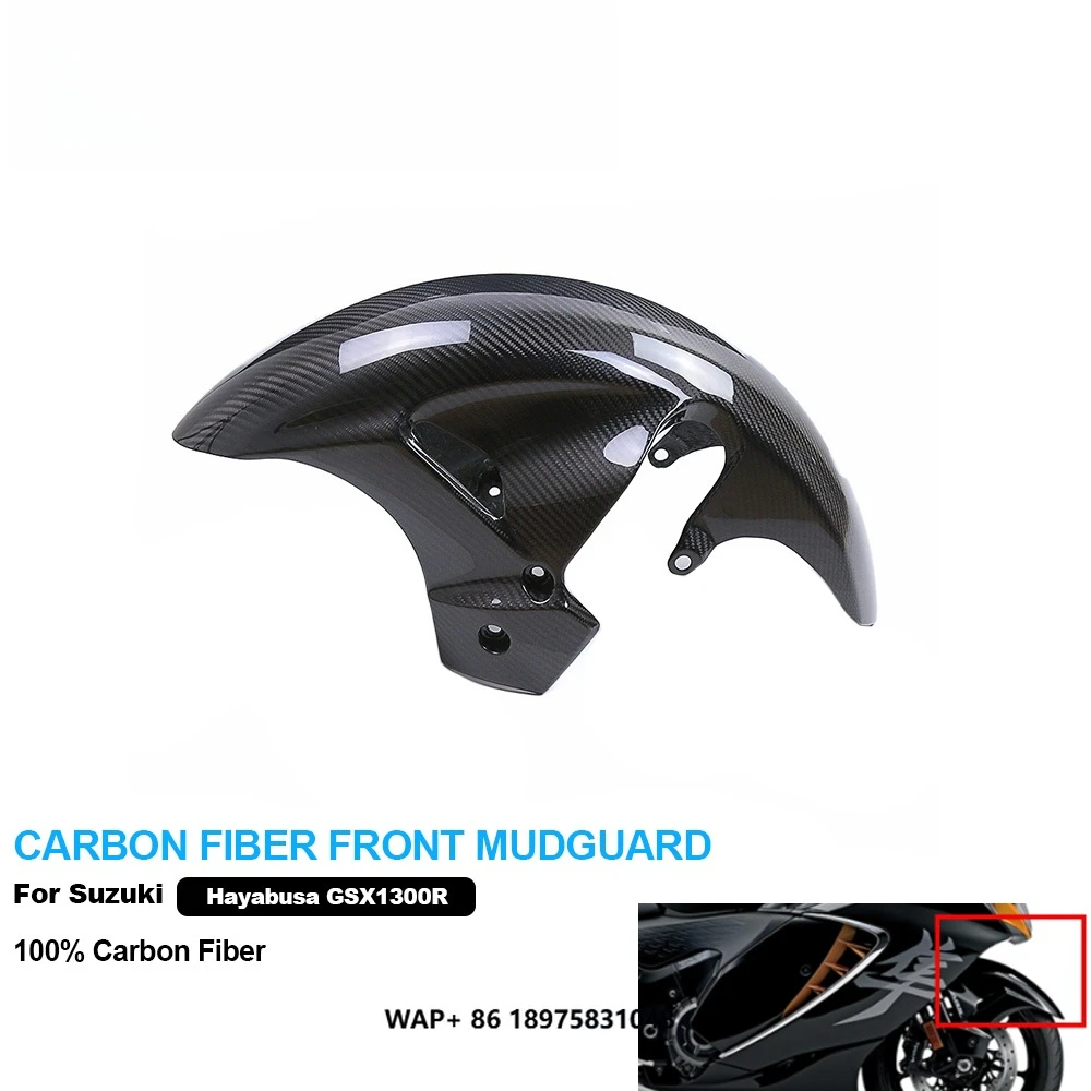 

AKOSO 3K Dry Carbon Fiber Motorcycle Accessories Front Fender for Suzuki GSX1300R Hayabusa Gen3 2022-2025