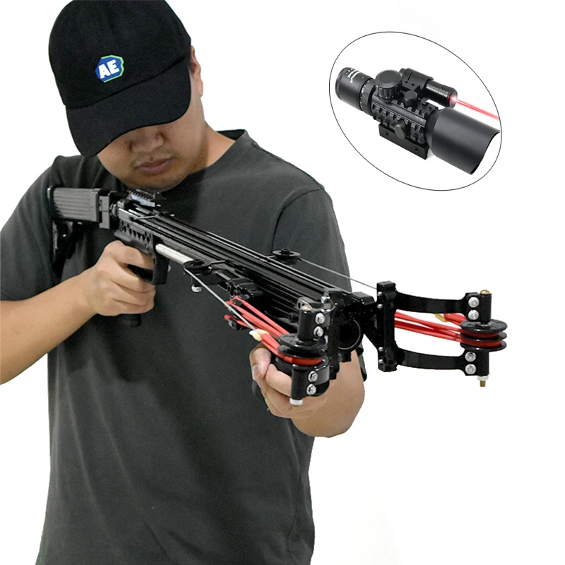 

Upgraded Hunting Slingshot Powerful Mini Slingshot Outdoor Steel Ball Shooting Fishing Other Shooting Products