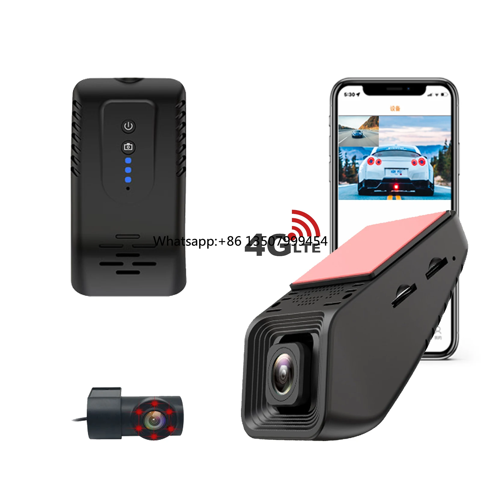 Mini Hidden Driving  Dual Channel Recording Car DVR 2 Lens Dash Cam With 4G Smart Cloud Dash Camera for Vehicle Fleet Management