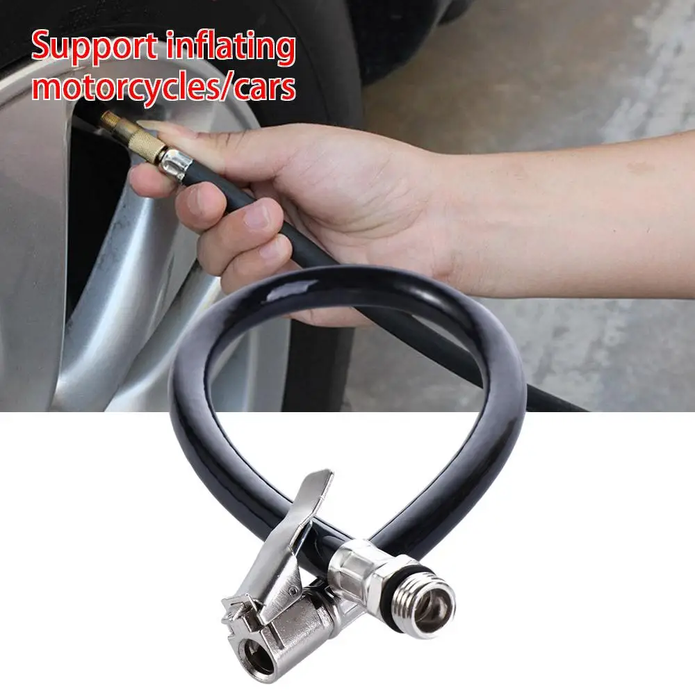 

Tire Inflator Hose Tyre Hose Portable Air Compressor Pipe Rubber Air Rubber Hose For Car Motorbike Tire Accessories